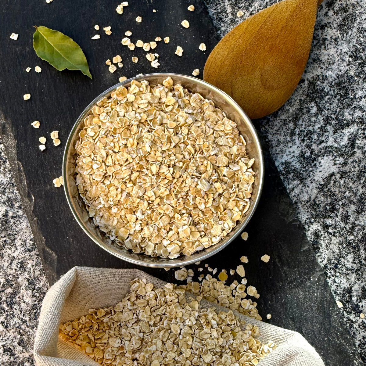 Organic rolled oats, fine